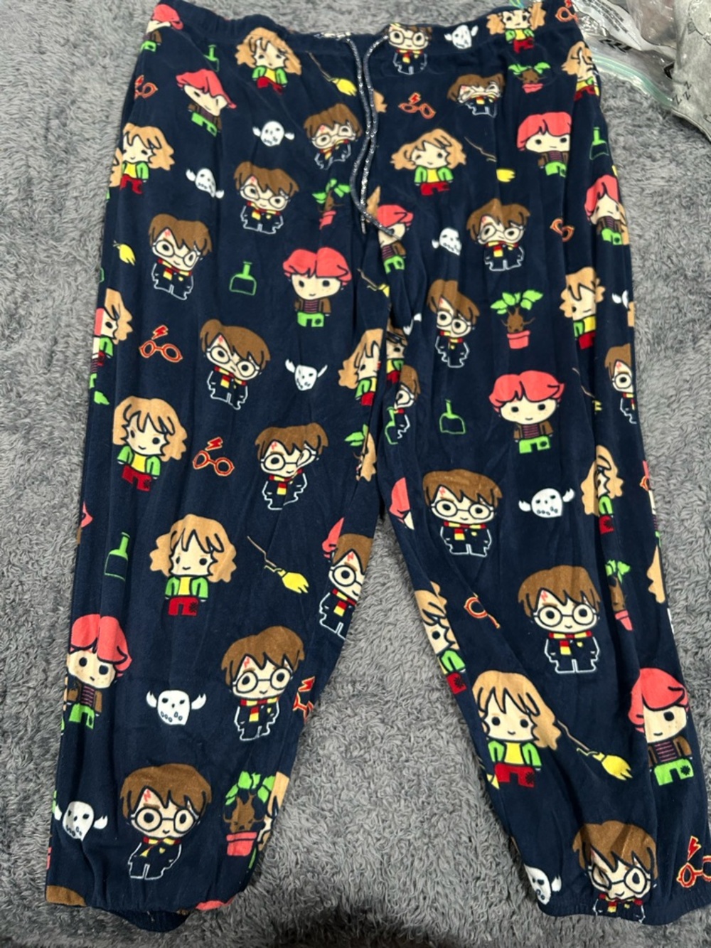 . Harry Potter Navy Character Pajama Pants